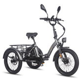 FAFREES F20 Mate Cargo E-Trike - 500W Motor 48V21AH Battery 20" Hydraulic Fat Tires - Gun color
